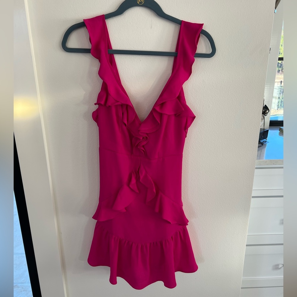 Idem Ditto Pink Ruffle Dress